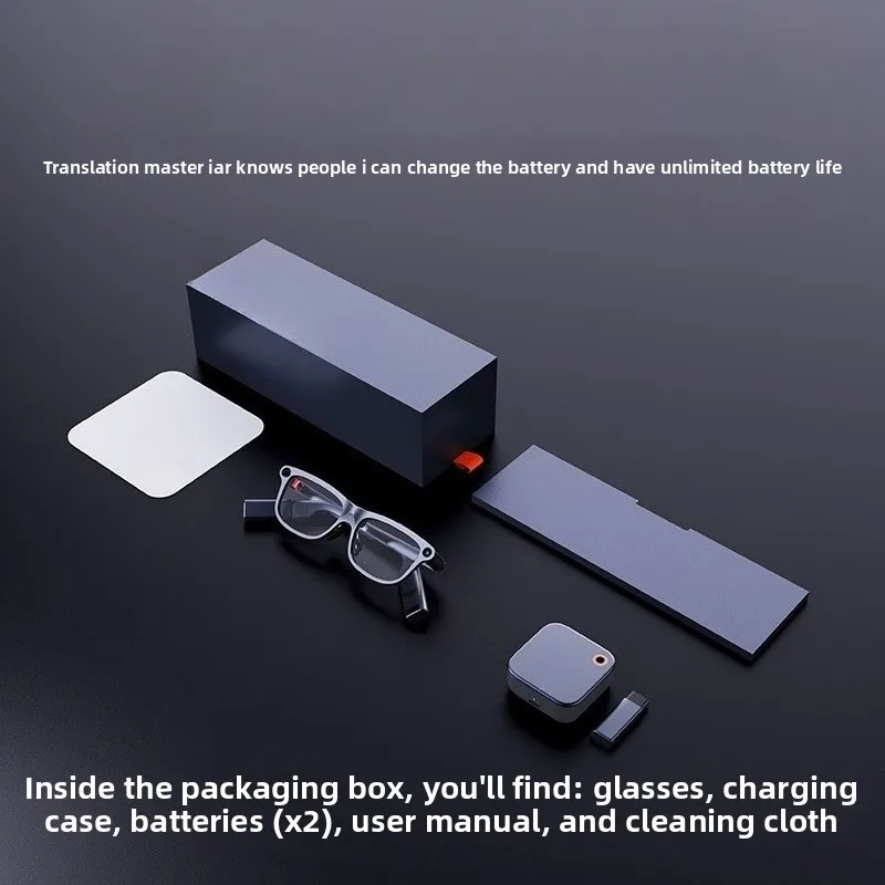 GO3 GO3 AR AI Smart Glasses Real-time Translation Subtitle Speech Teleprompter with Display Screen Business Wearable Device - Aliexpress Deal
