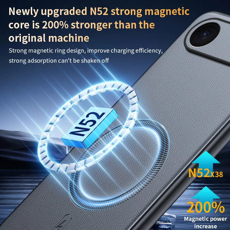Für iPhone 17 Air Hülle Magnetische Leder-Schutzhülle Für iPhone 17 Air Anti-Fingerabdruck Rutschfest PC+TPU – Detail 21