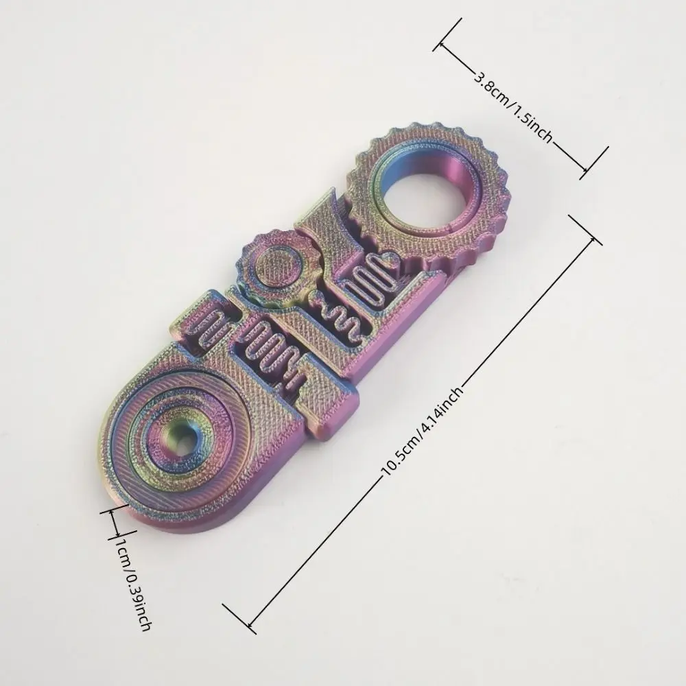 5-in-1 Fingertip Gyro Mechanical Spinning Top 3D Printing Hand Spinner Gearwheel PLA 360° Roatating Spring Gear Chain Gyroscope