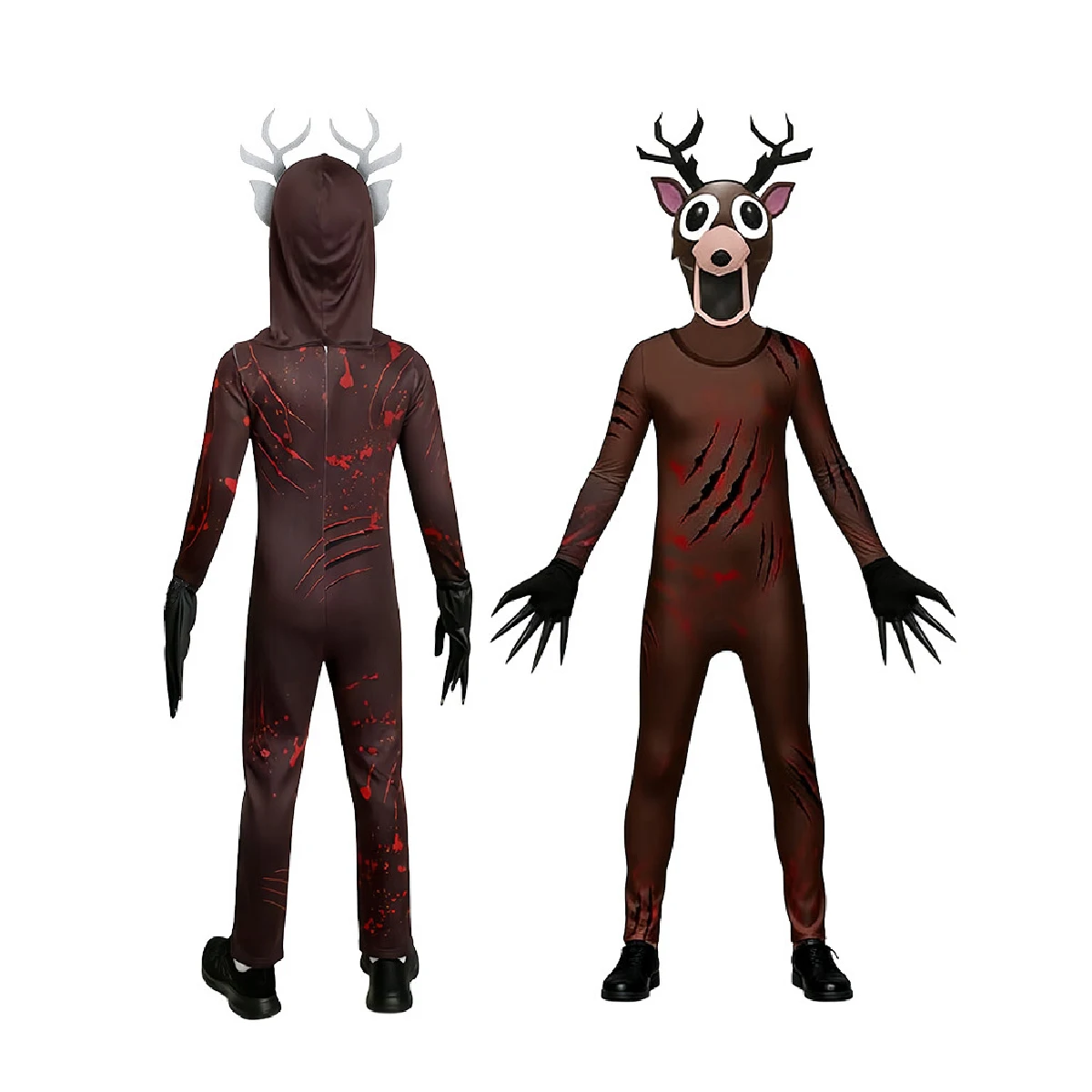 99 ليال في الغابة الغزلان البومة الاطفال تأثيري حلي الغزلان البومة الحيوان تأثيري البدلة هالوين ملابس تنكرية للحفلات للأطفال الكبار