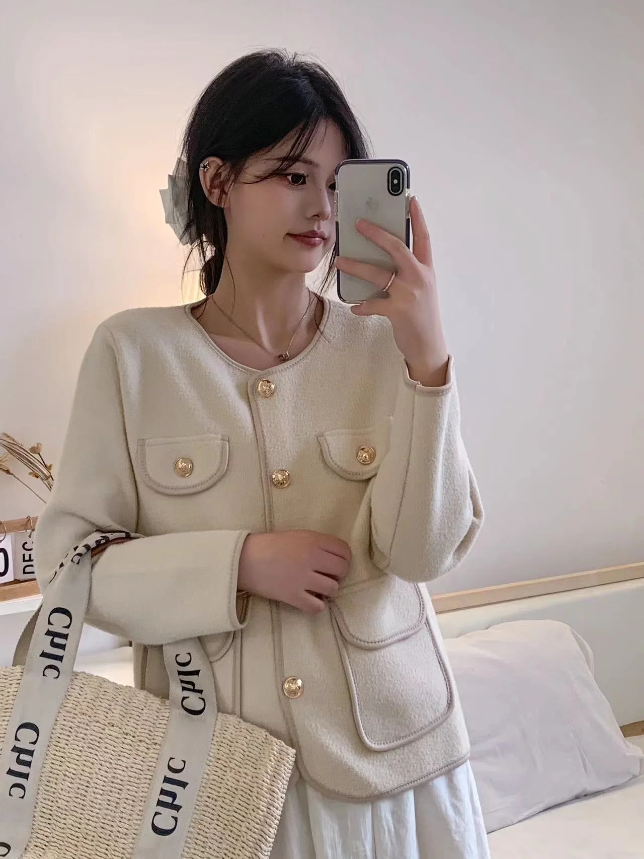 

Tweed Jacket English Style Womens Summer Jogger Training Versatile Soccer Porosity Leisure Cycling Tennis Running Activewear Ins