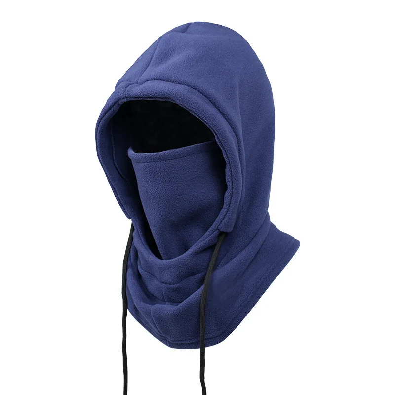 Balaclava de lã quente para homens e mulheres, máscara facial de inverno, aquecedor de pescoço, boné com capuz, à prova de vento, térmica, gorros, bandana