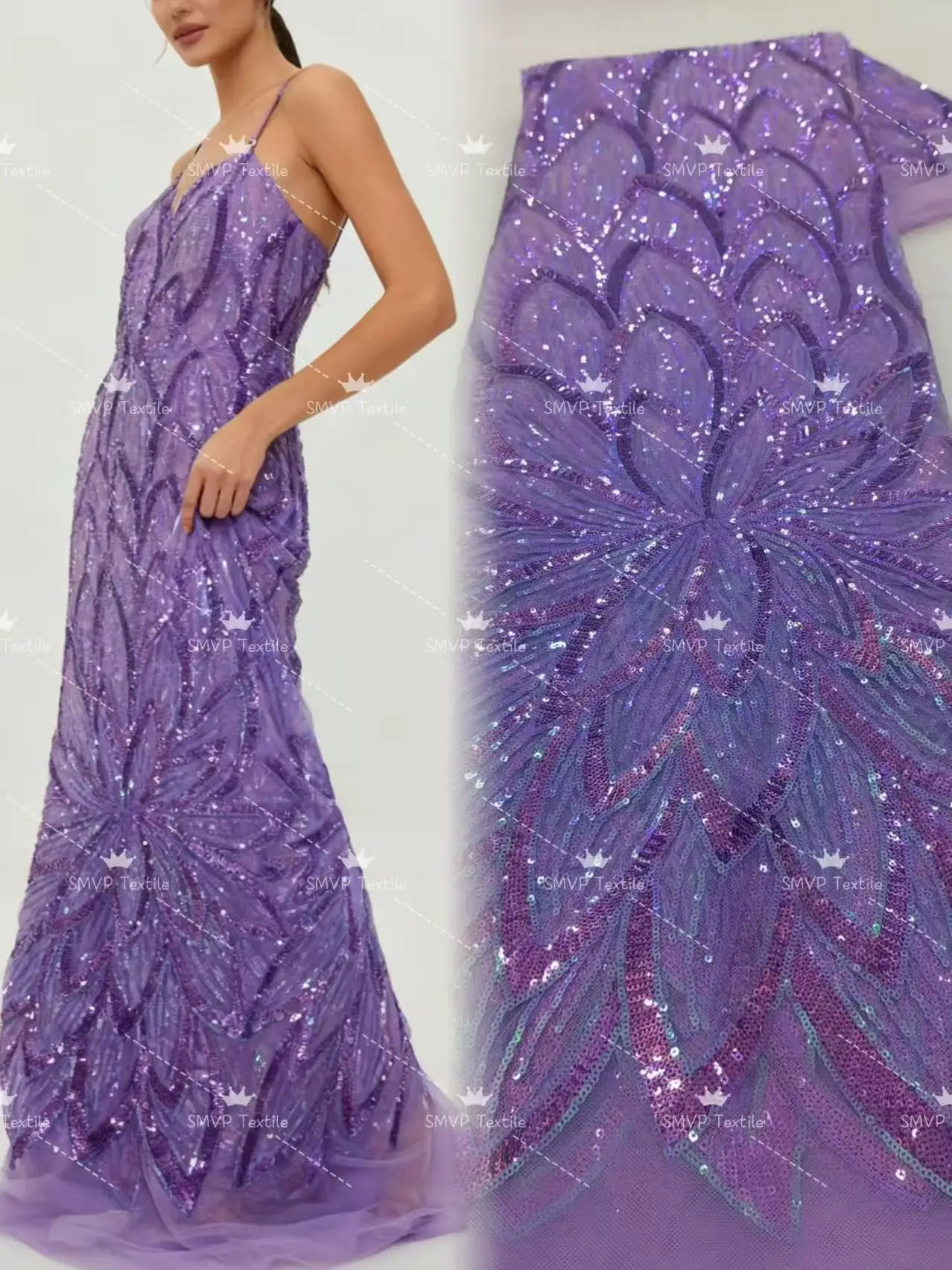 

African Double Colors Sequins Net Mesh Textured 2026 High Quality Skin Tulle French Lace Fabric For Dress Wedding Party Season