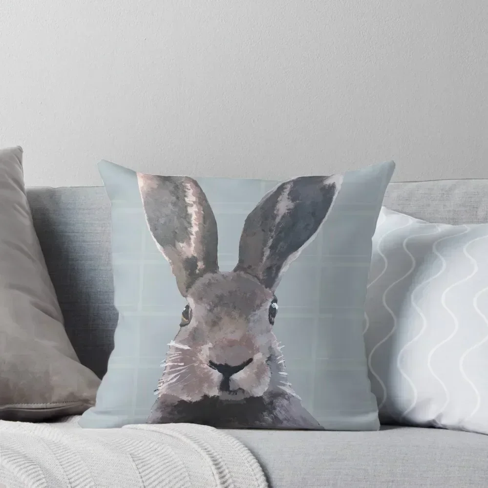 

hare blue background Throw Pillow Decorative Cushion Cover Couch Cushions Sitting Cushion Pillowcase Cushion pillow