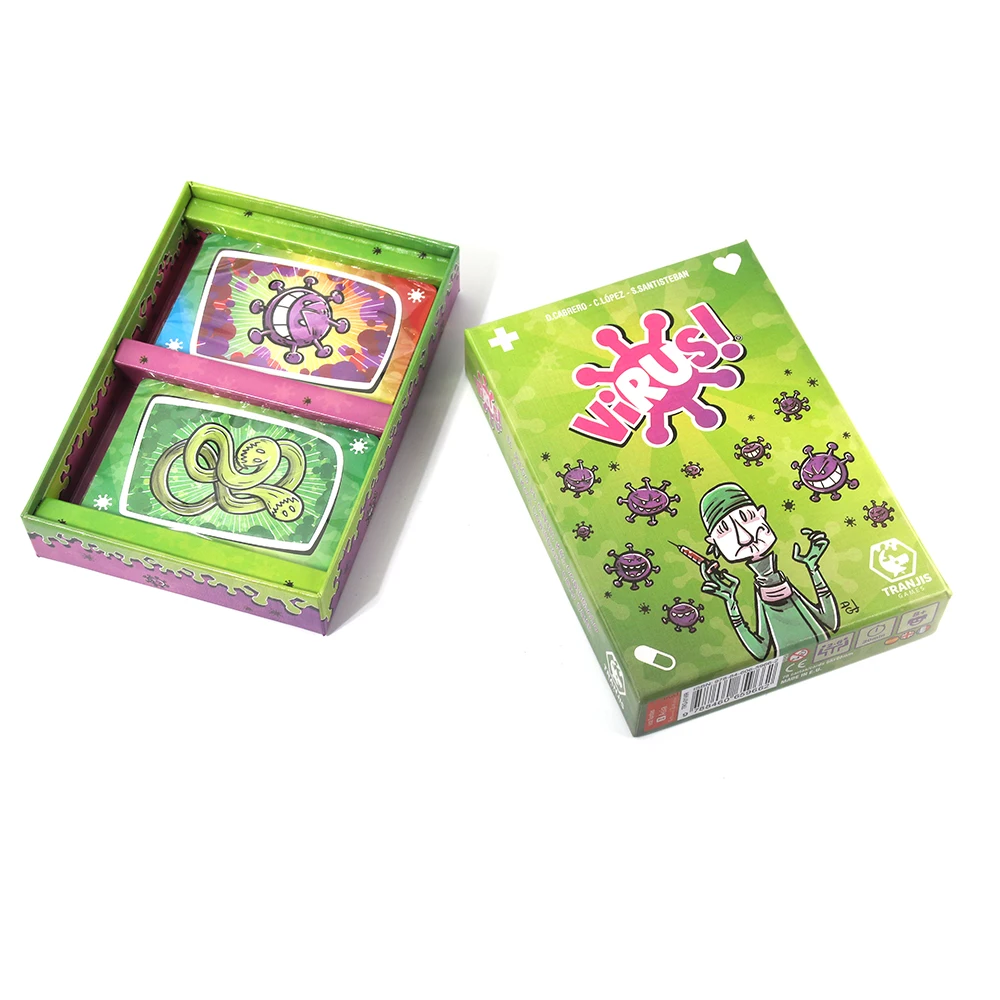 Virus 2 Card Game The Contagiously Fun Spain Card Game Green gameplay Party Game Gift Spanish Version