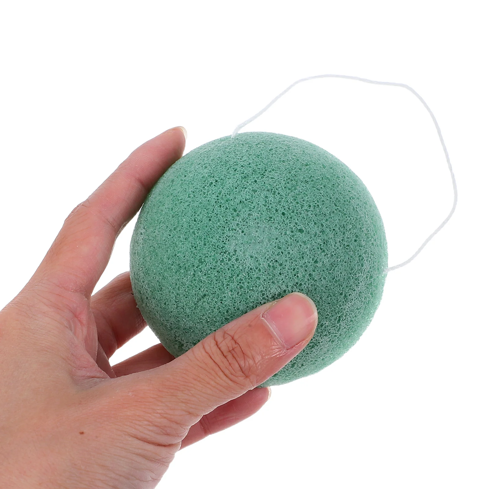 

6Pcs Natural Konjac Face Washing Puff Black Green White for Gentle Facial Cleansing Exfoliating Blackhead Removal