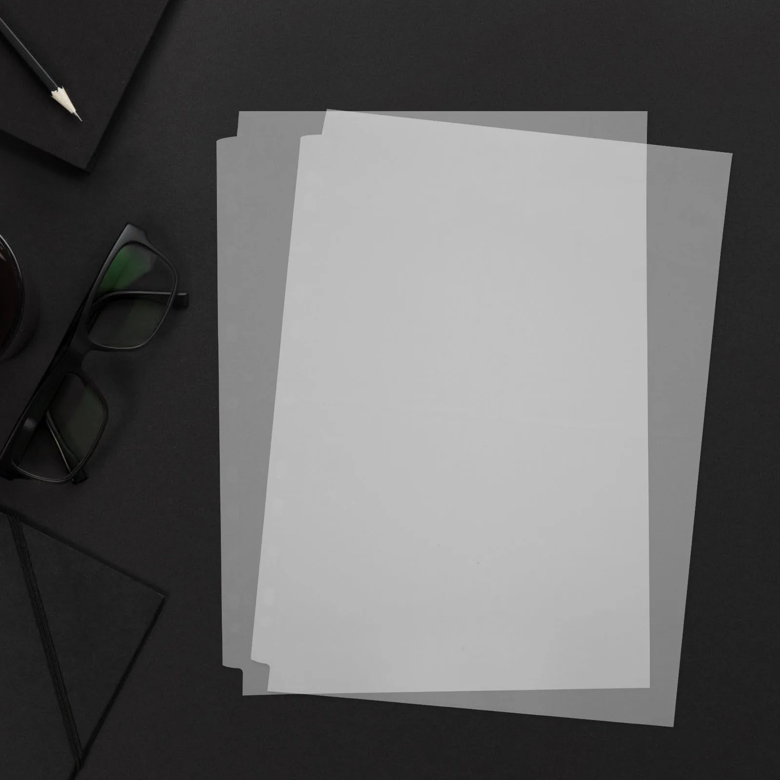 

60Pcs Photo Album Refill Pages Clear PVC A4 Double Sided Sleeves Plastic Photo Protectors for Postcards Photos