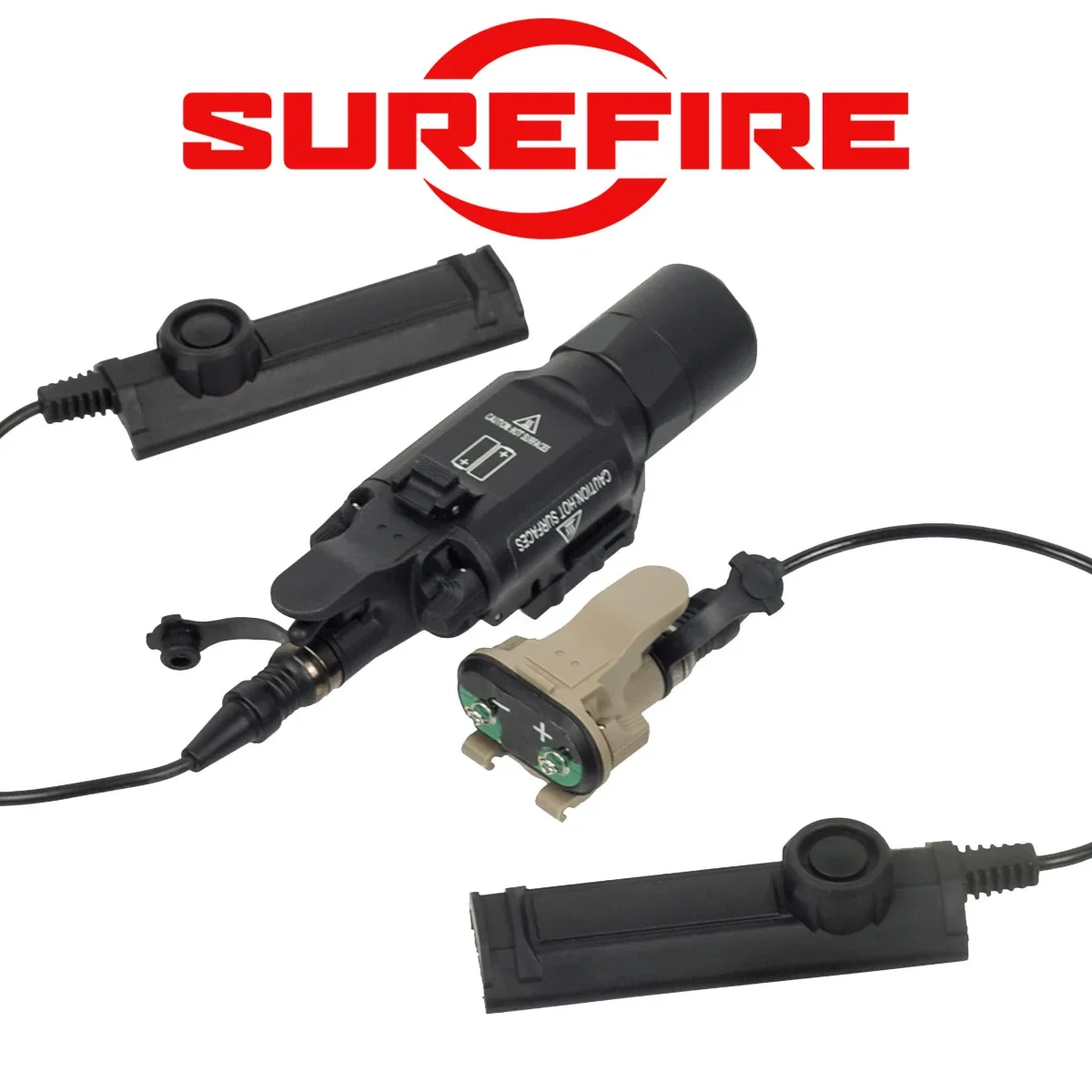 SureFire-Tactical LED Light Gun, Airsoft Caça Lanterna, X300, Ultra X300V, X300V-IR, X300UH-B, XH15, XH35, trilho de 20mm