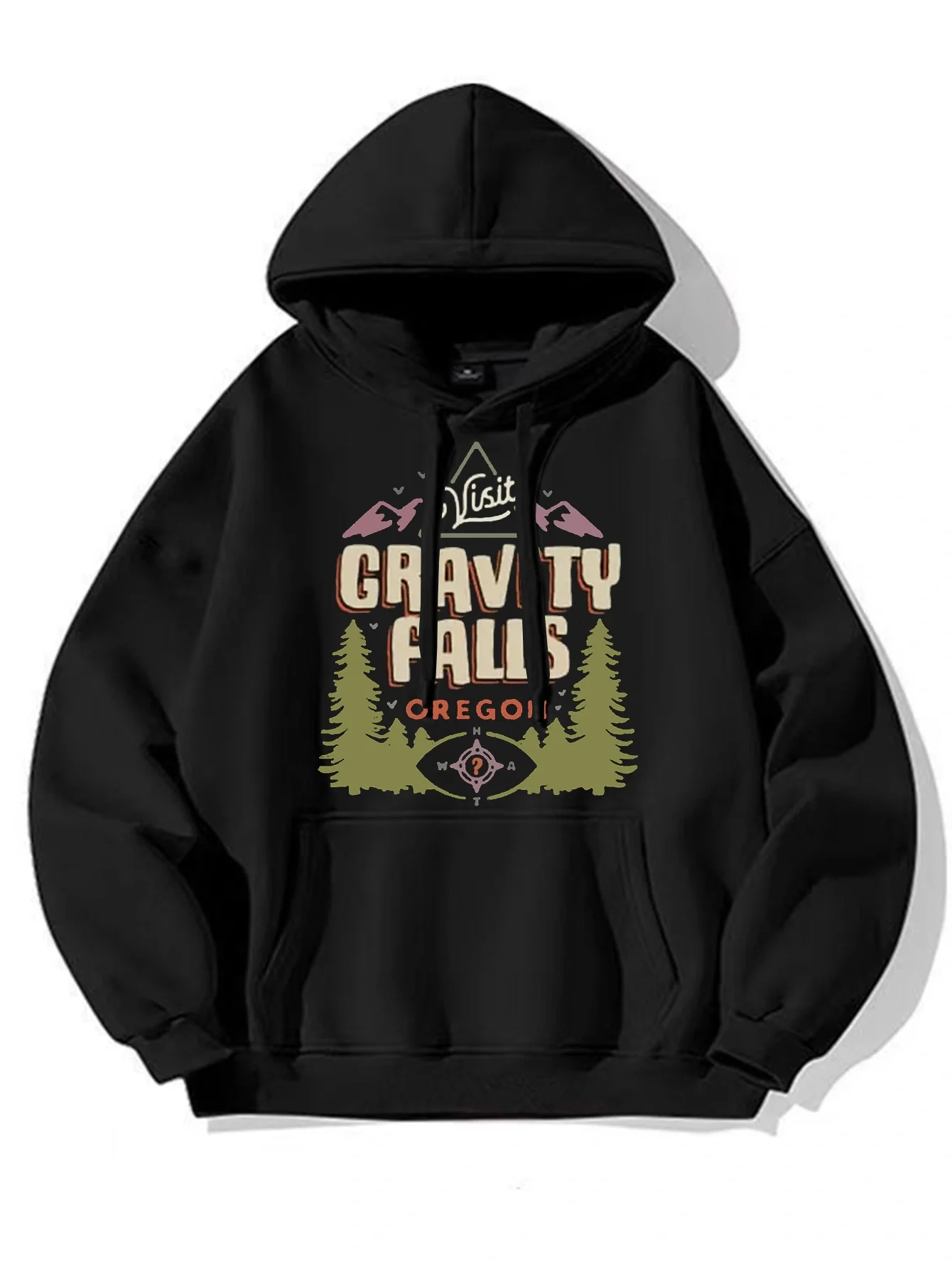 وصول جديد Gravity Falls مرحبا بكم في Gravity Falls Logo Pullover Hoodie |   تصميم جرافيك كاجوال للرجال ملابس شتوية وخريفية