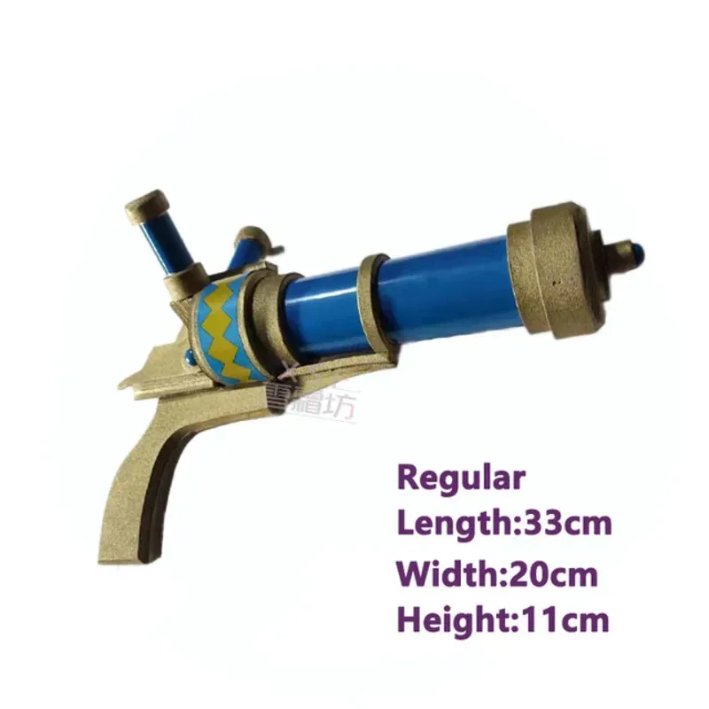 LoL غامض Jinx تأثيري الأسلحة الدعائم BaoBao Vi شقيقة تأثيري بندقية LOL غامض Jinx الأزرق الباروكات لجميع القديسين LOL Arcane Vi/Jinx الدعائم