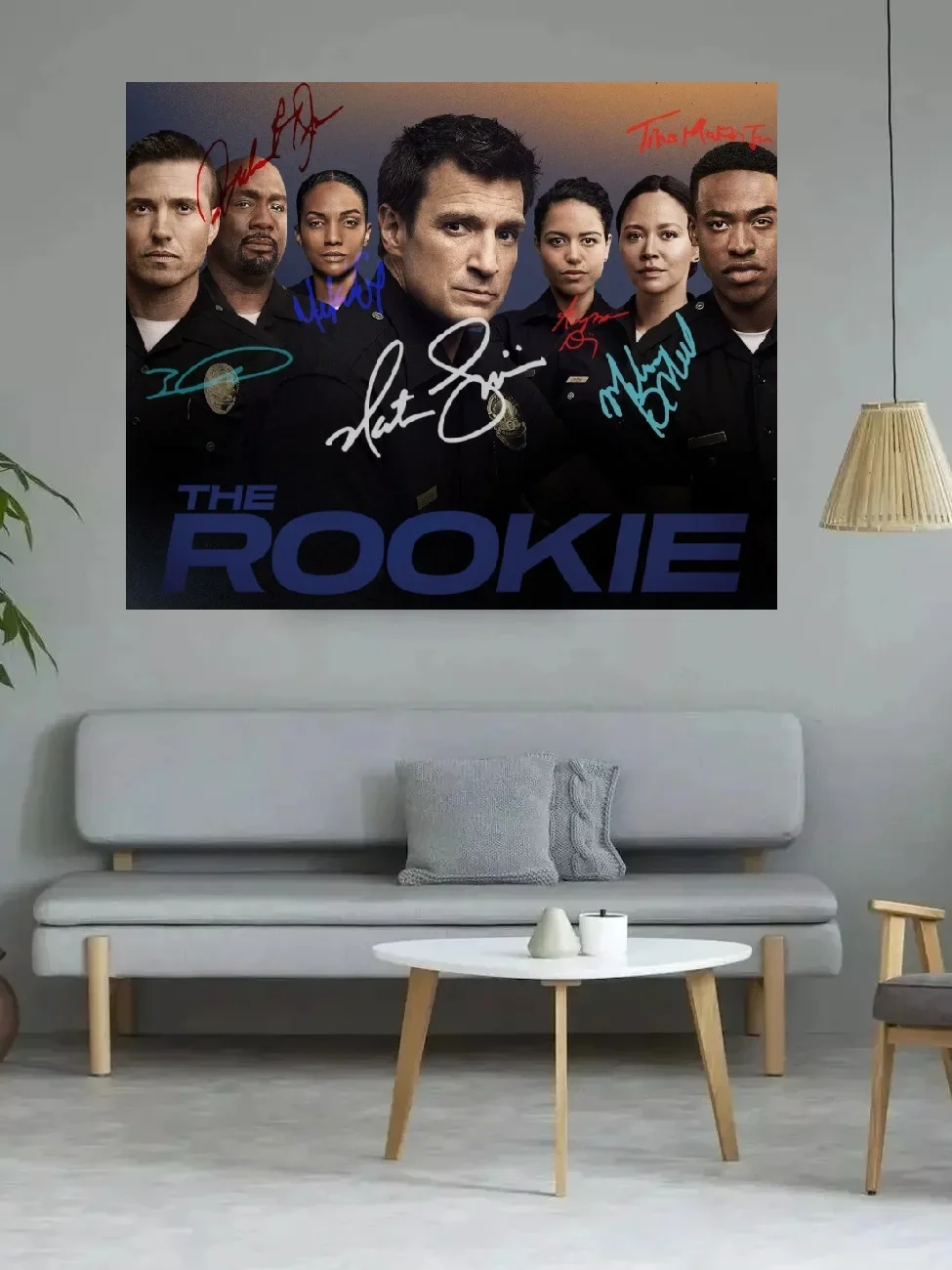 ملصق حريري مطبوع عليه صورة فنية من The Rookie، ديكور جدران منزلي