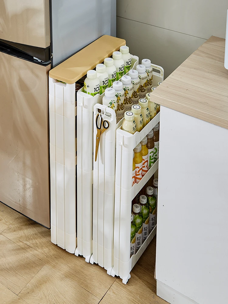 narrow-shelf-7cm-wide-for-fridge-side-storage-organization-rack-three-layers-plastic-material-can-hold-up-to-10kg-per-shelf
