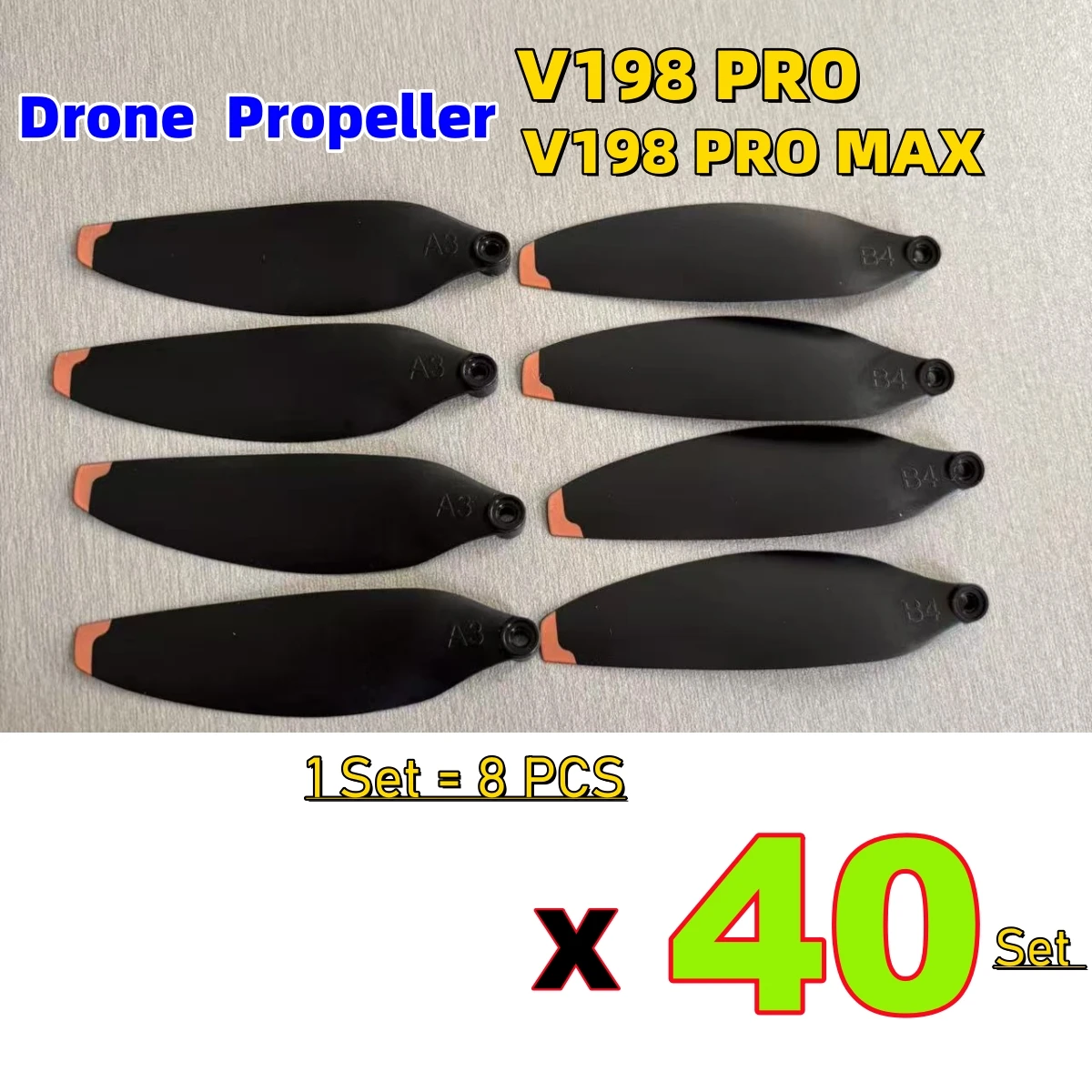 JHD V198 PRO الطائرة بدون طيار المروحة ل V198 برو ماكس الطائرة بدون طيار قطع الغيار مجداف V198 برو ماكس الطائرة بدون طيار استبدال V198 شفرة بالجملة