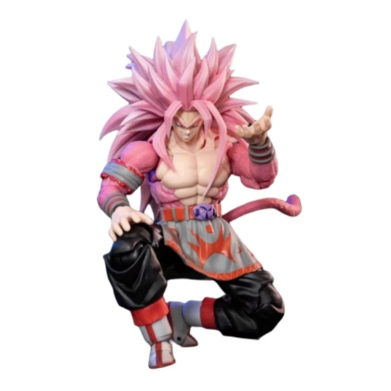 1/12 Kong Shf Dragon Ball Af Son Goku Kakarotto Super Saiyan 5 Pink Anime Action Figure Movable Joint Doll Model Toys Gift