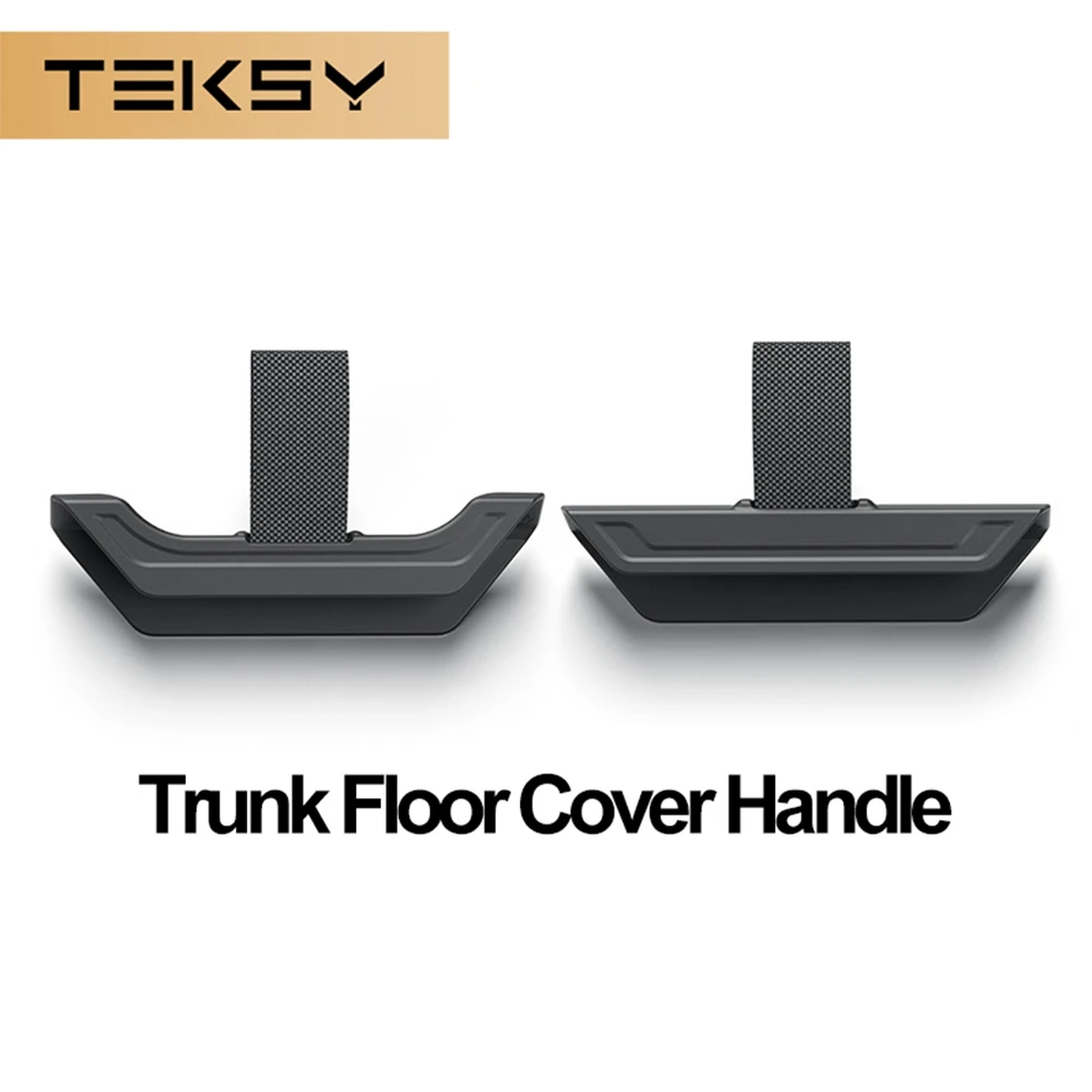 Car Rear Trunk Storage Floor Board Lift Handle Pull Strap Set For Tesla Model Y Juniper 2025 2026 Modifications Accessories