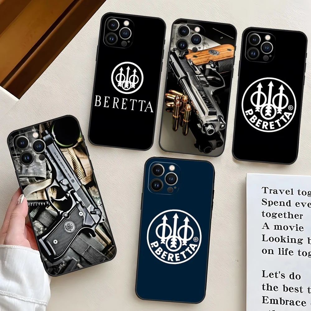 G-uns B-Beretta Phone Case for iphone 15 Pro Max 14 Mini 13 12 11 X Xr Xs 6s 7 8 Plus Back Cover