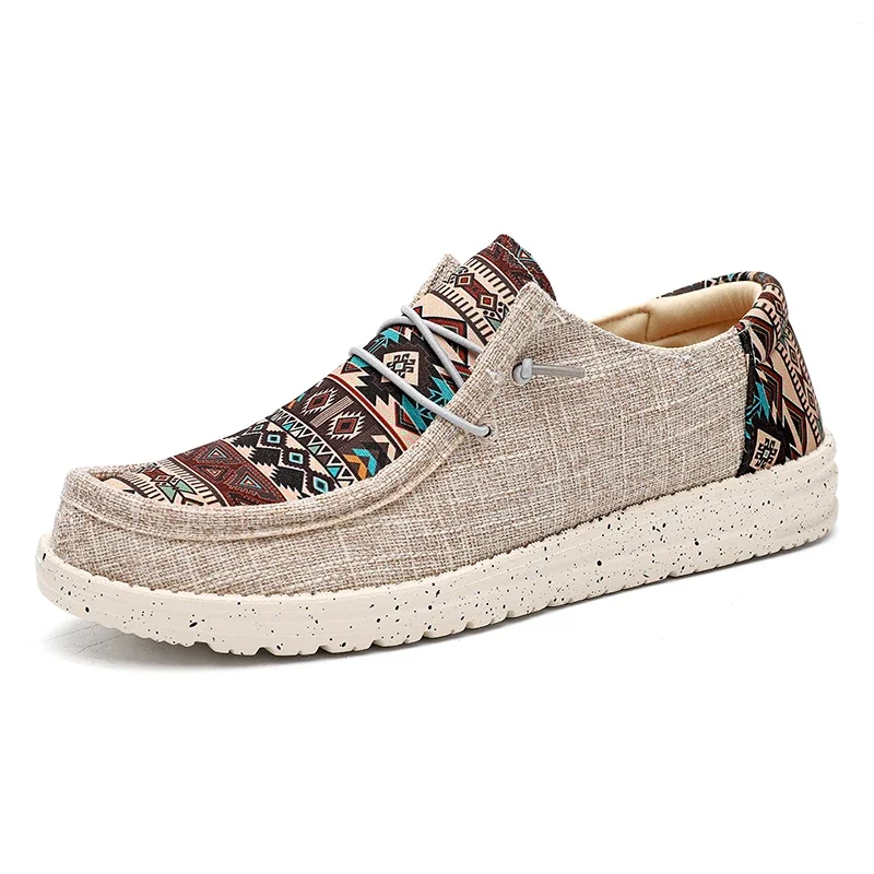 Nieuw Paar Schoenen Casual Canvas Espadrilles Schoenen Zomer Man Nieuwe Mode Canvas Schoenen Zacht Flats Ademende Lichtgewicht Schoenen