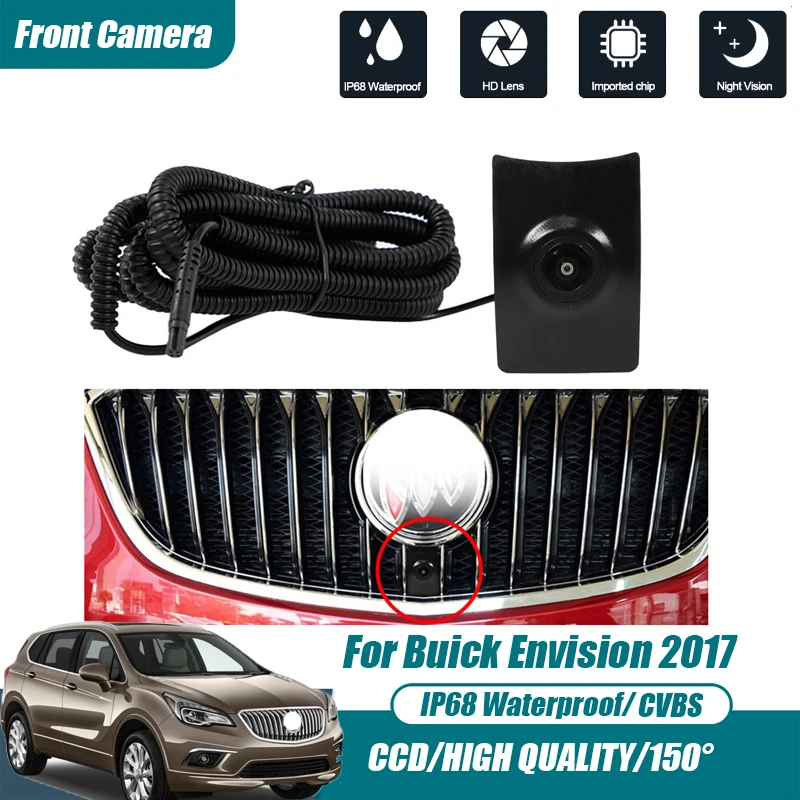 

Car Front View Parking CCD Night Vision LOGO Camera Wide Angle 150° Waterproof CVBS HD AHD For Buick Envision 2017 Color Camera