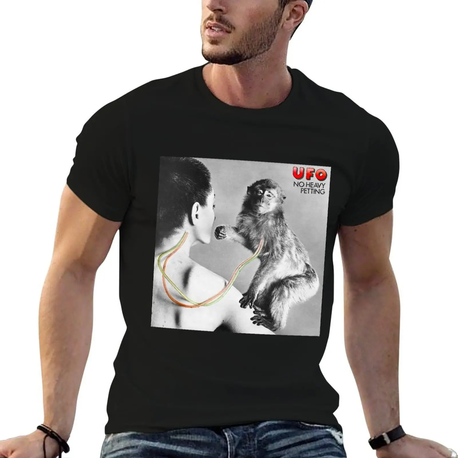 

funny man t high quality cotton t shirt petting man for T-Shirt No shirt shirts t cotton heavy personalised