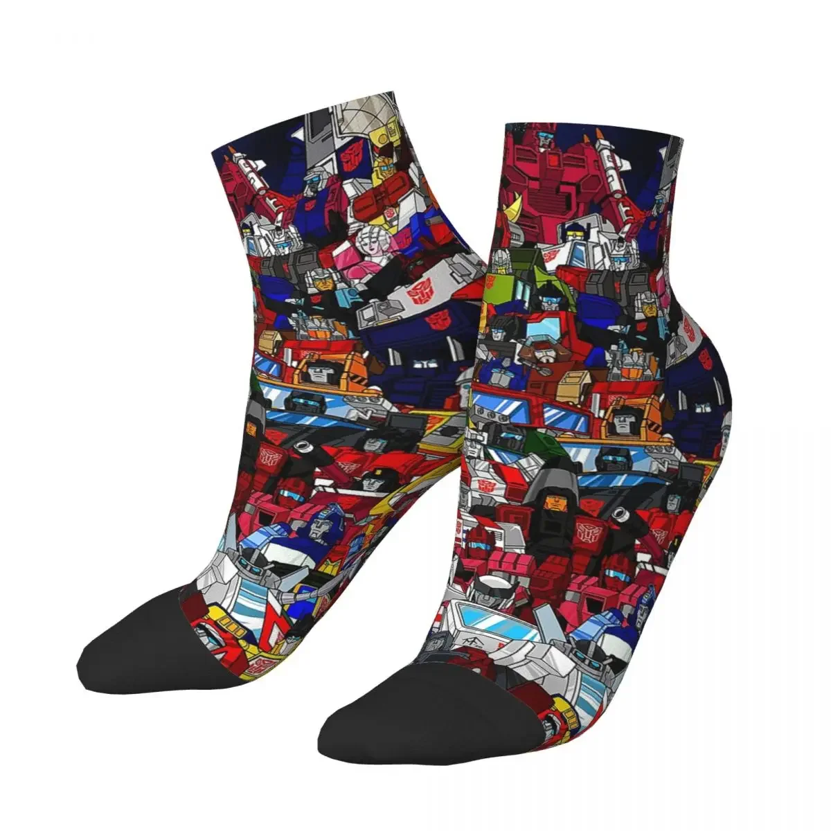 Calcetines de Transformers Autobots Harajuku para hombre y mujer, medias Súper suaves, accesorios para todas las estaciones, regalo de cumpleaños