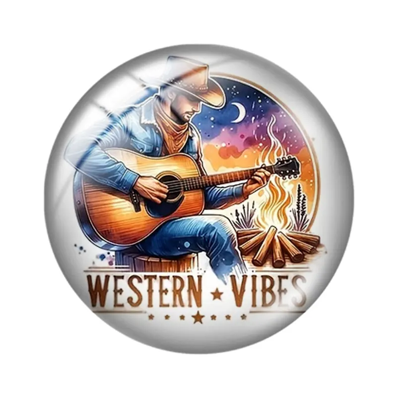 Male and Female Wrangler 12/18/20/25mm Glass Cabochon Bracelet Pendant Rings for Jewelry Demo Earrings Back Making Findings