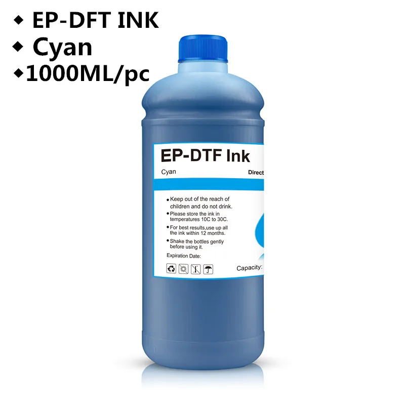 1000ML DTF INK Textile ink DTF printing For For Dirent printer film heat transfer for PET Film hot melt powder transfer film