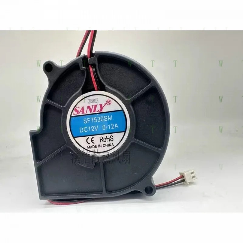 

H 1 pcs SANLY 7530 SF7530SM DC12V 0.12A Silent Turboblower Fan