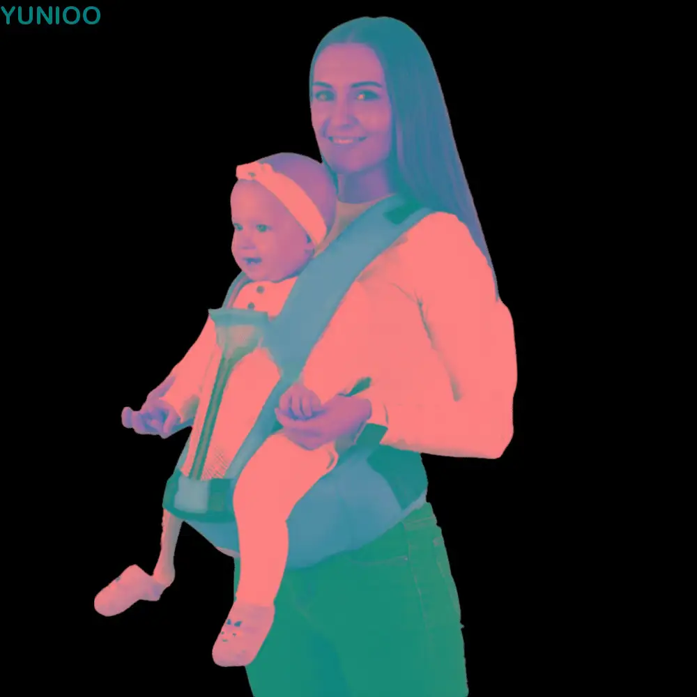 

Переноска-кенгуру для новорожденных спереди, слинг-дизайн, сумка-кенгуру для младенцев, детский поясной стул, мягкий материал, эргономичная переноска на 360°