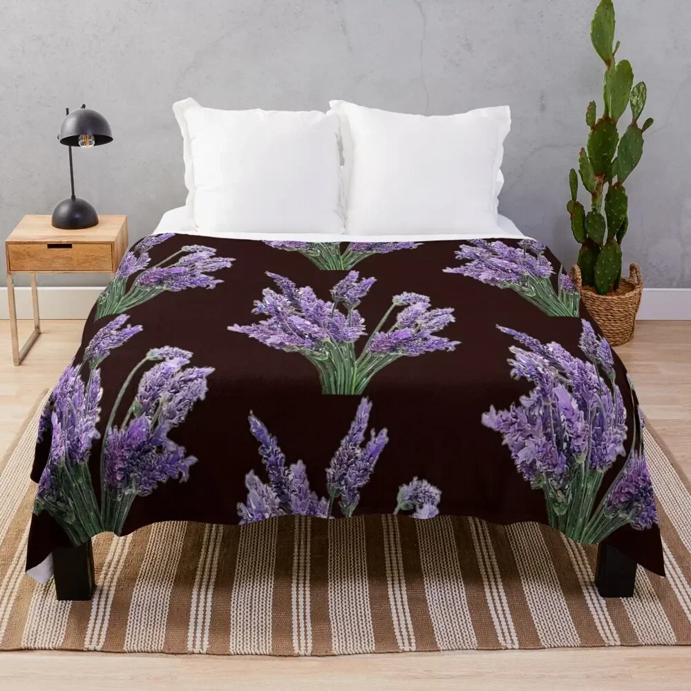 

Lavender Throw Blanket Air Conditioner Soft Blanket for Office Home