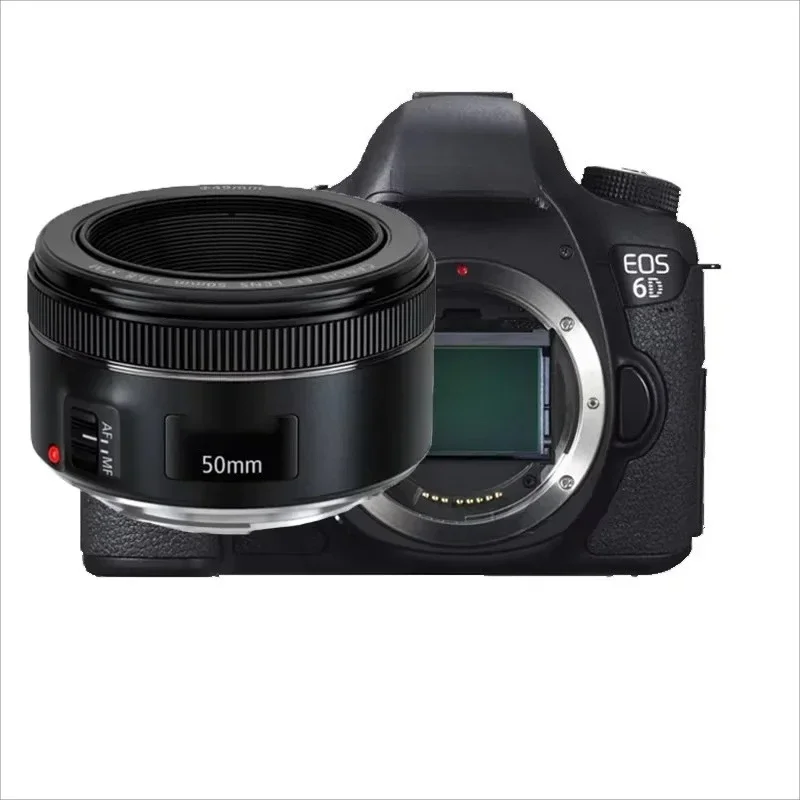 High-quality Appearance Original Second-hand 6D with 50mm F/1.8 STM High-definition Digital SLR Camera Battery Charger.