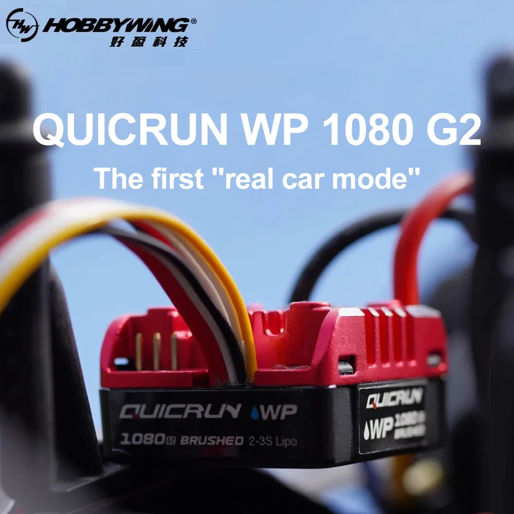 

NEW Hobbywing QuicRun WP 1080 G2 80A Brushed Waterproof ESC Electronic Speed Controller for 1/10 RC Rock Crawler Car TRAX TRX4