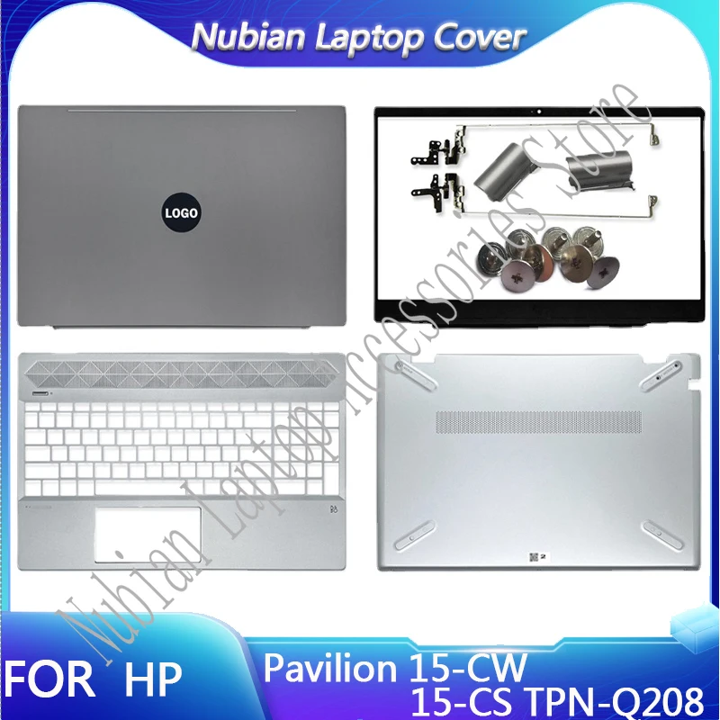 para hp pavilion 15 cw 15 cs tpn q208 156 laptop lcd tampa traseira dobradicas frente moldura palmrest parte inferior case top l28379001 01