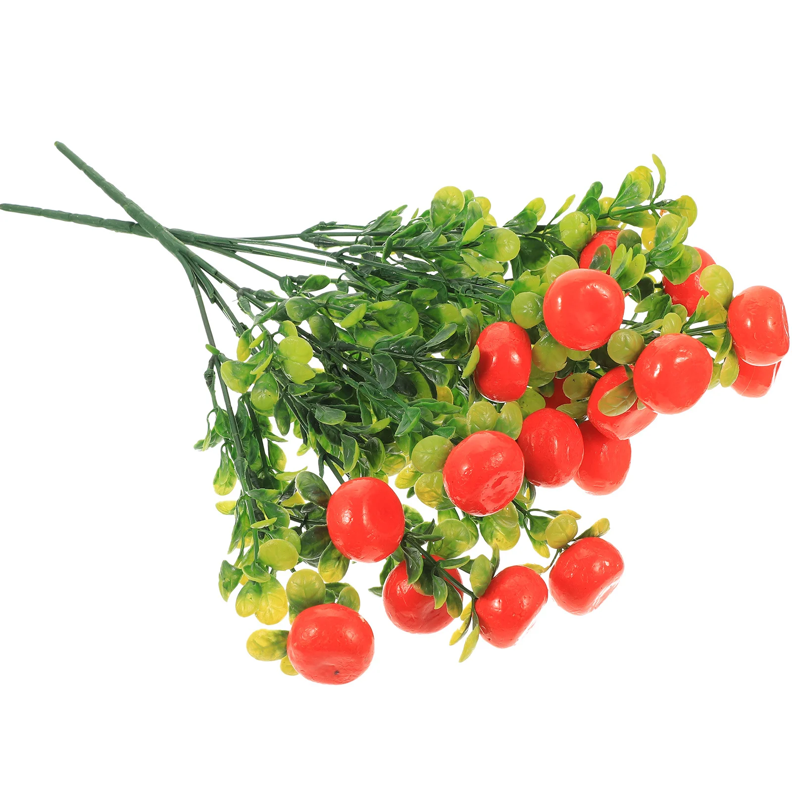 

2Pcs Artificial Fake Fruit Branches Plastic Plants Lifelike Fruit Ornaments Table Centerpiece Kitchen Decoration