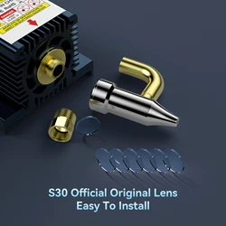 Original SCULPFUN S30/S30 Pro/S30 Pro Max Laser Len 6PCS Standard Lens Reinforced Surface Anti-oil Anti-smoke High Transparent