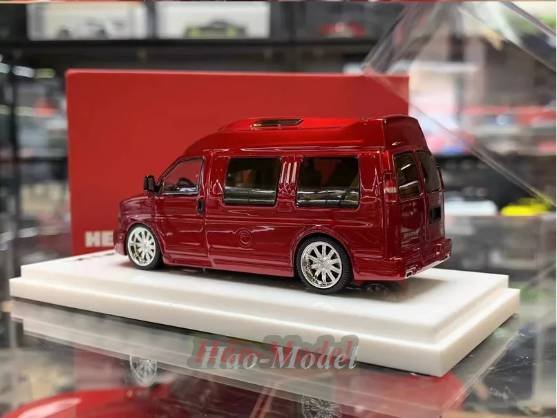 GOC GMC 1/64 For savana RV nanny Car Model Alloy Diecast Simulation Kids Toys Boys Birthday Gifts Hobby Display Collection