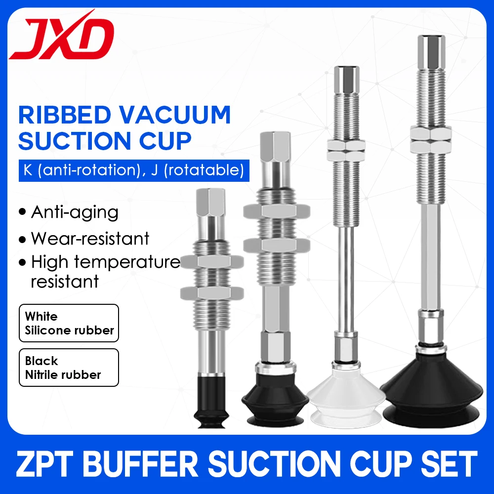 

JXD SMC ZPT Black Anti Static Vacuum Sucker ZPT10/13/16/20/25/32BN-K10/20/30-B5-A10 ESD Vacuum Suction Cup