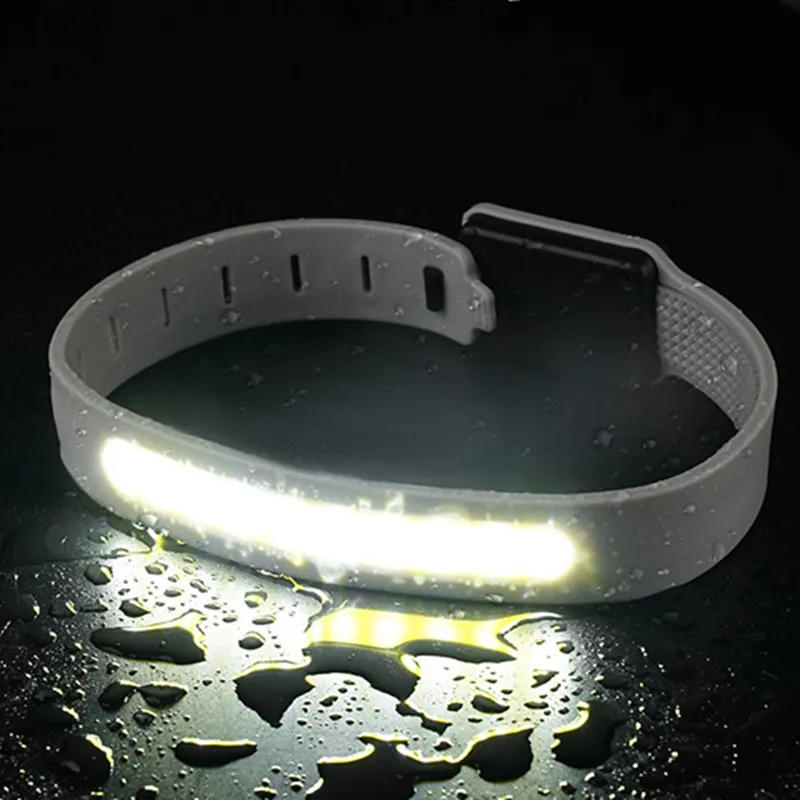 Brazalete de luz LED para correr de noche, luz intermitente recargable por USB, cinturón de seguridad, pulsera de advertencia para brazo y pierna, luz de ciclismo para deportes al aire libre