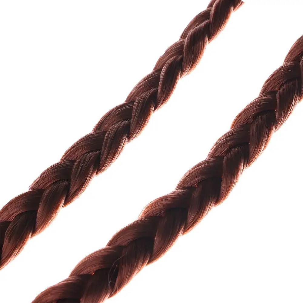 Vintage Fashion Headwear Elastic Head hoop Hair Accessories Synthetic Wig Braided Headband Hair Bands Twisted Wig Headband