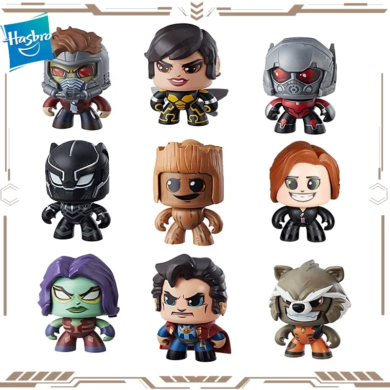 Hasbro Marvel mapache Ant-Man Pantera Negra estrella Señor Viuda Negra figuras de acción de juguete para niños niñas regalo adornos coleccionables