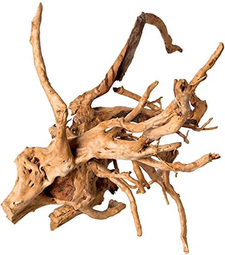 Wholesale Fish Tank Landscaping Driftwood Natural Polished Sunken Wood Decorative Aquarium Driftwood