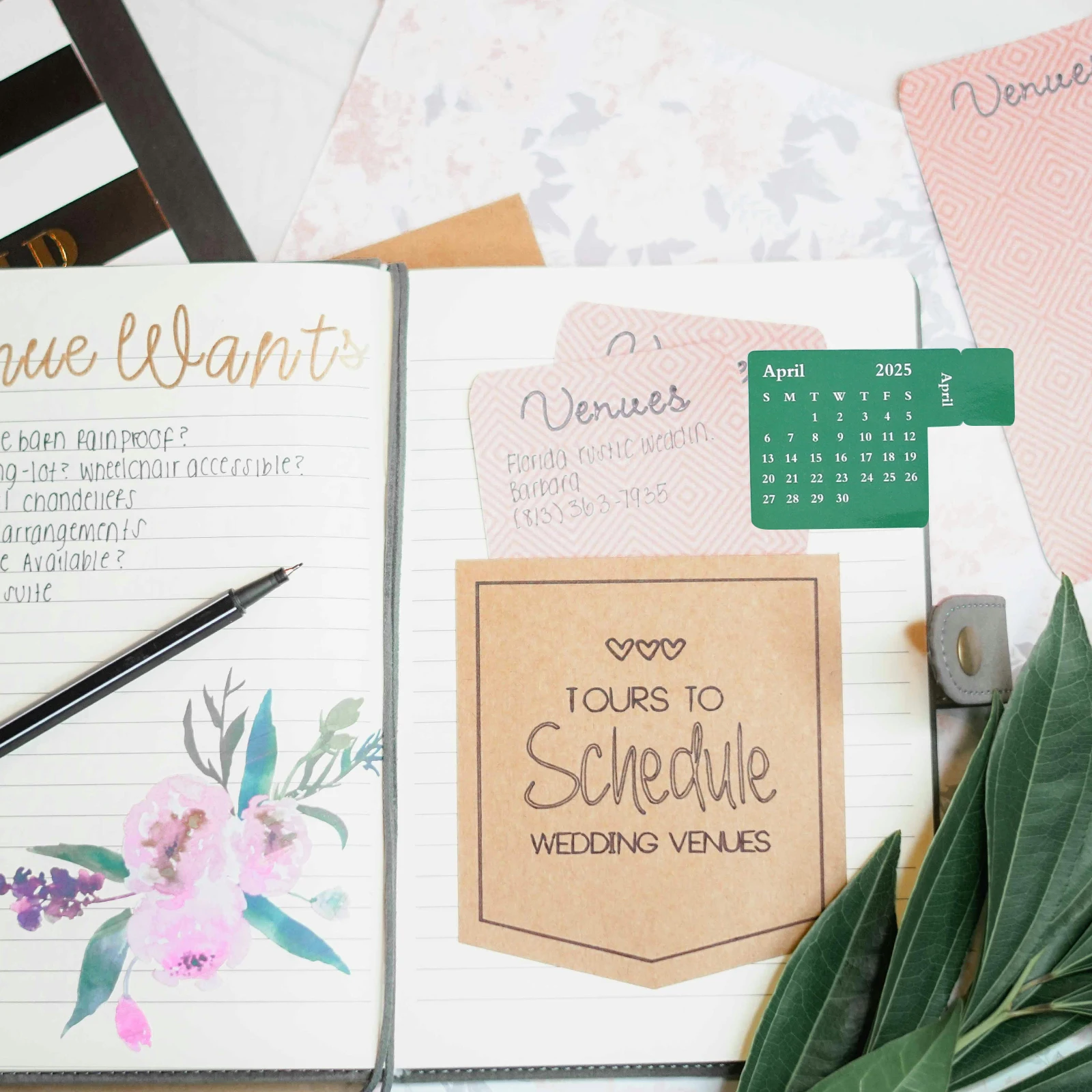 2025年カレンダーシール かわいいマンスリーインデックスシール アジェンダプランナーシール 日記用粘着スクラップブック ミニスリムインデックスタブデコ