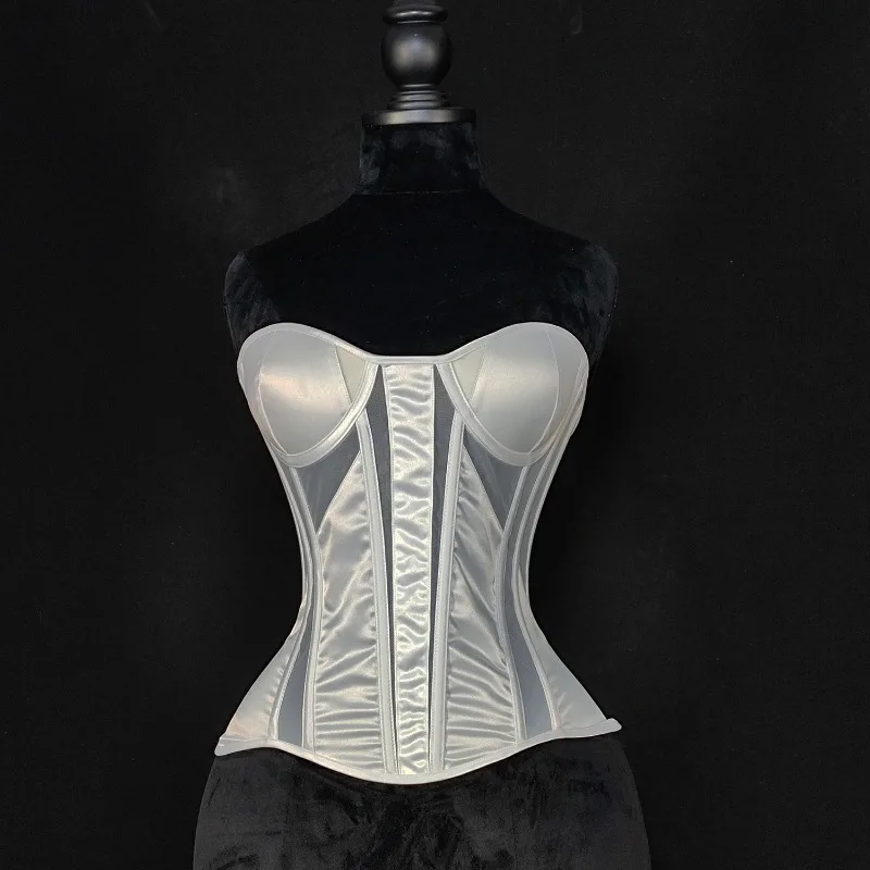 Mesh Corset, Wedding Dress, Ultra-thin Transparent Base, Cool and Comfortable Back Strap, Corset