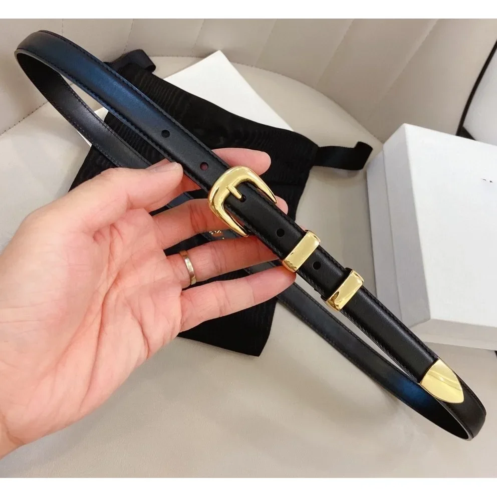 

High-quality Leather Belt Women Branded Light Luxury Fashion All-match Clothing Accessories Double-sided Cowhide Belts