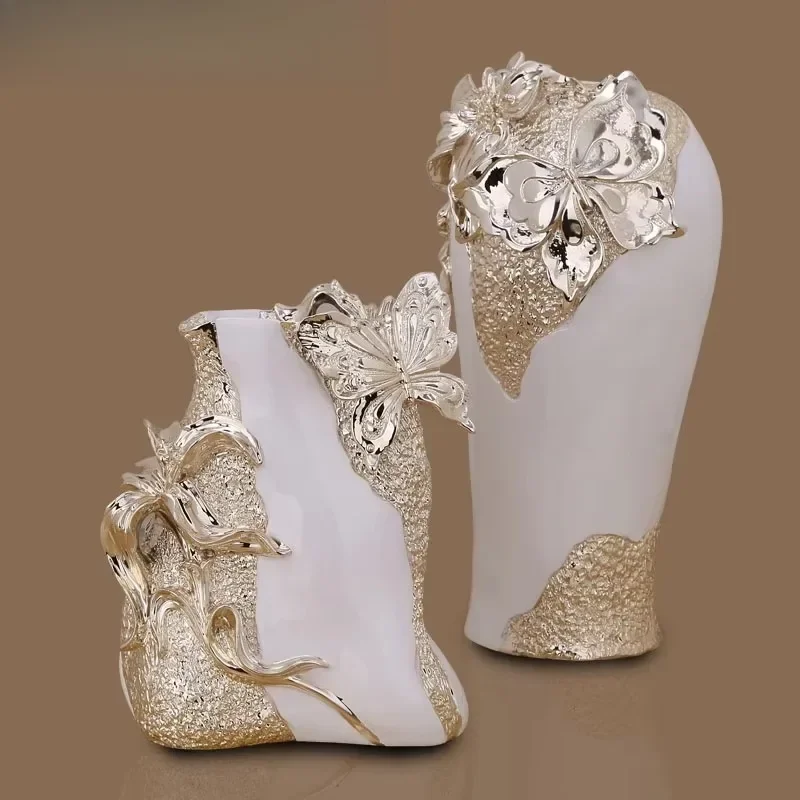 

Resin decorative flower vase