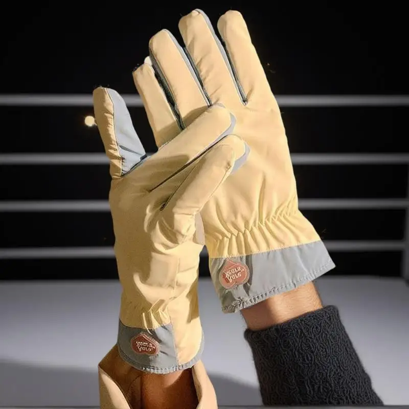 

1 пара осенних и зимних теплых перчаток для женщин, милые и плюшевые перчатки с сенсорным экраном, морозостойкие спортивные велосипедные перчатки на открытом воздухе