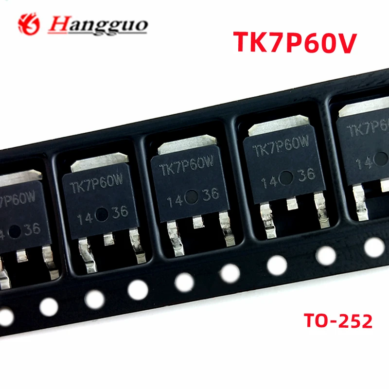 50 Teile/los Original TK7P60V TK7P60 TO-252 600V 7A Beste qualität
