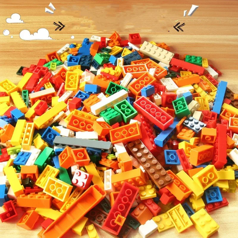 Compatible LEGO Bulk Blocks 500pcs Gift 5pcs Figurines Children\'s Toys DIY Build Educational Insertion Creative both girls boys