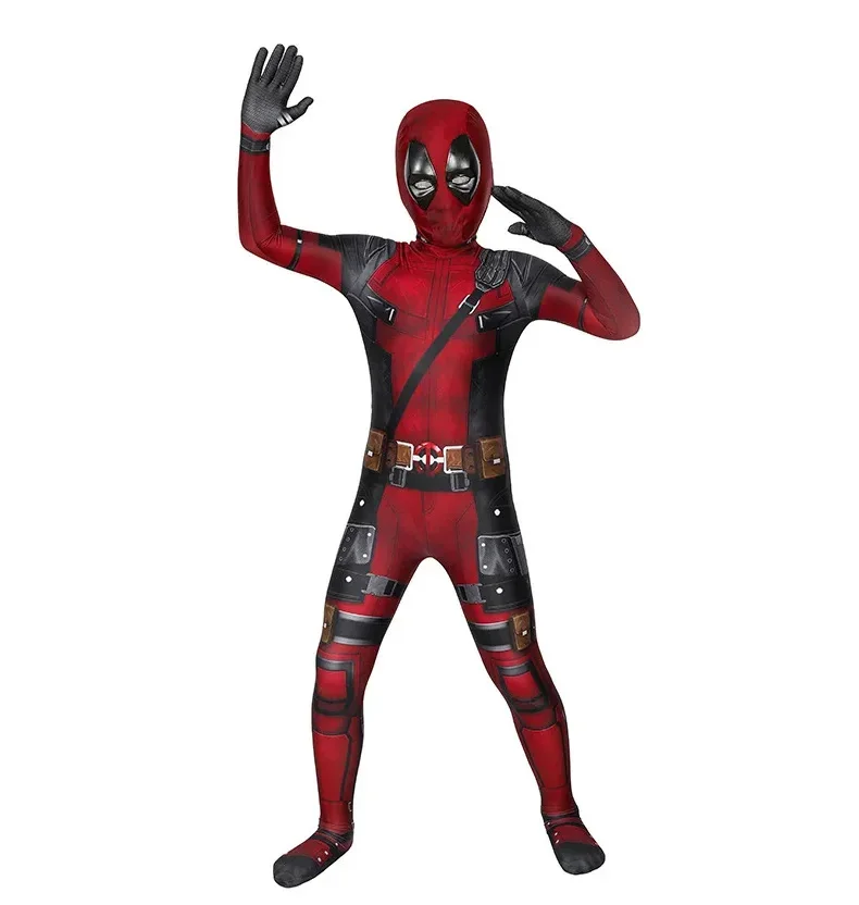 Deadpool Cosplay-Kostüm, Teleskop-Schwert-Set, Superhelden-Halloween-Cosplay, Deadpool-Overall, Geburtstags- und Weihnachtsgeschenk – Detail 4
