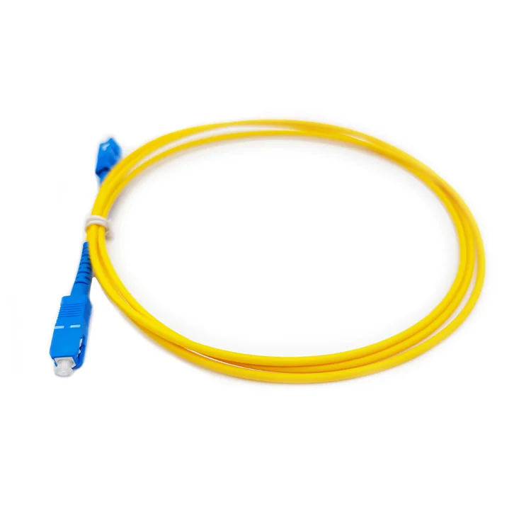 Factory Price Optical Fiber Jumper Single Mode Simplex Sc Upc Pvc Lszh 3.0mm Fiber Optic Patch Cord - view 3