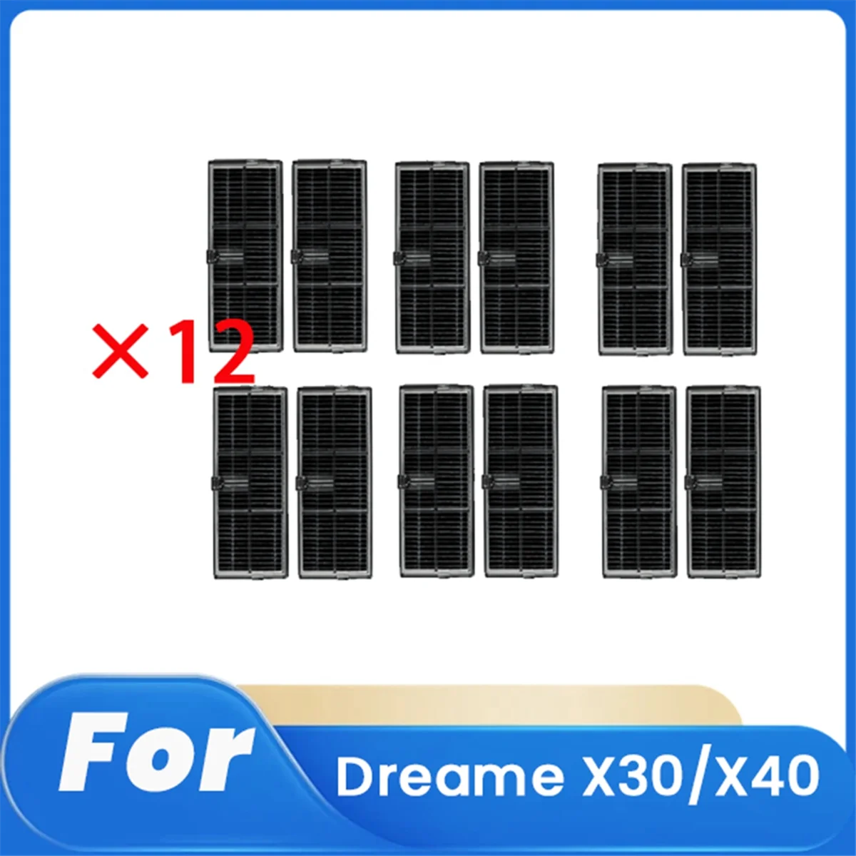 X30/X40 스위핑 로봇 액세서리 클리너 부품 교체 용 FZFZ 12 Pcs 클리너 필터